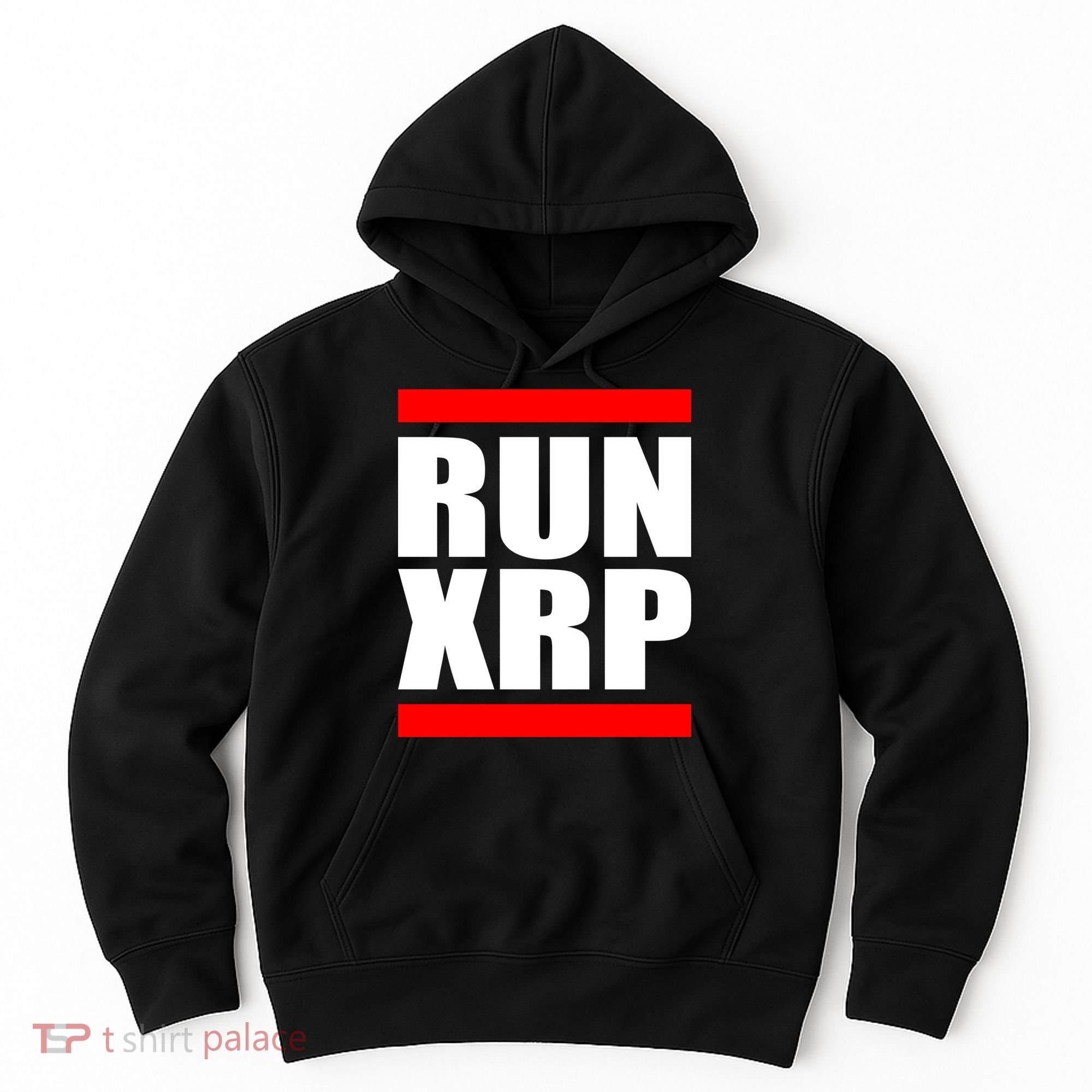 Run XRP Ripple Crypto Currency To the Moon Hoodie