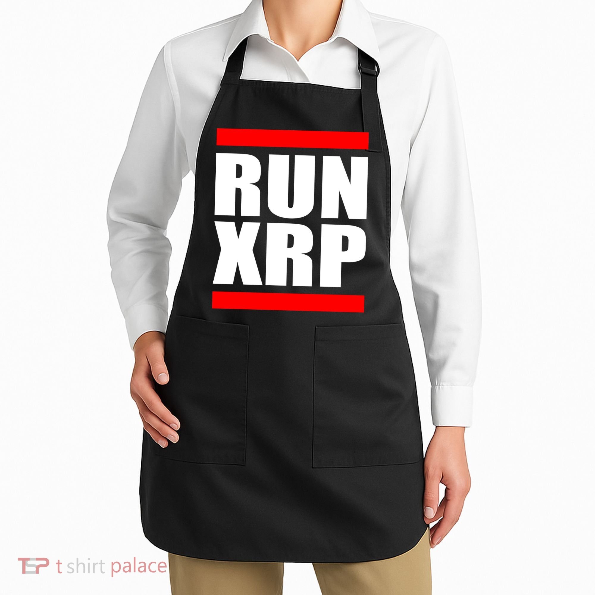 Run XRP Ripple Crypto Currency To the Moon Apron