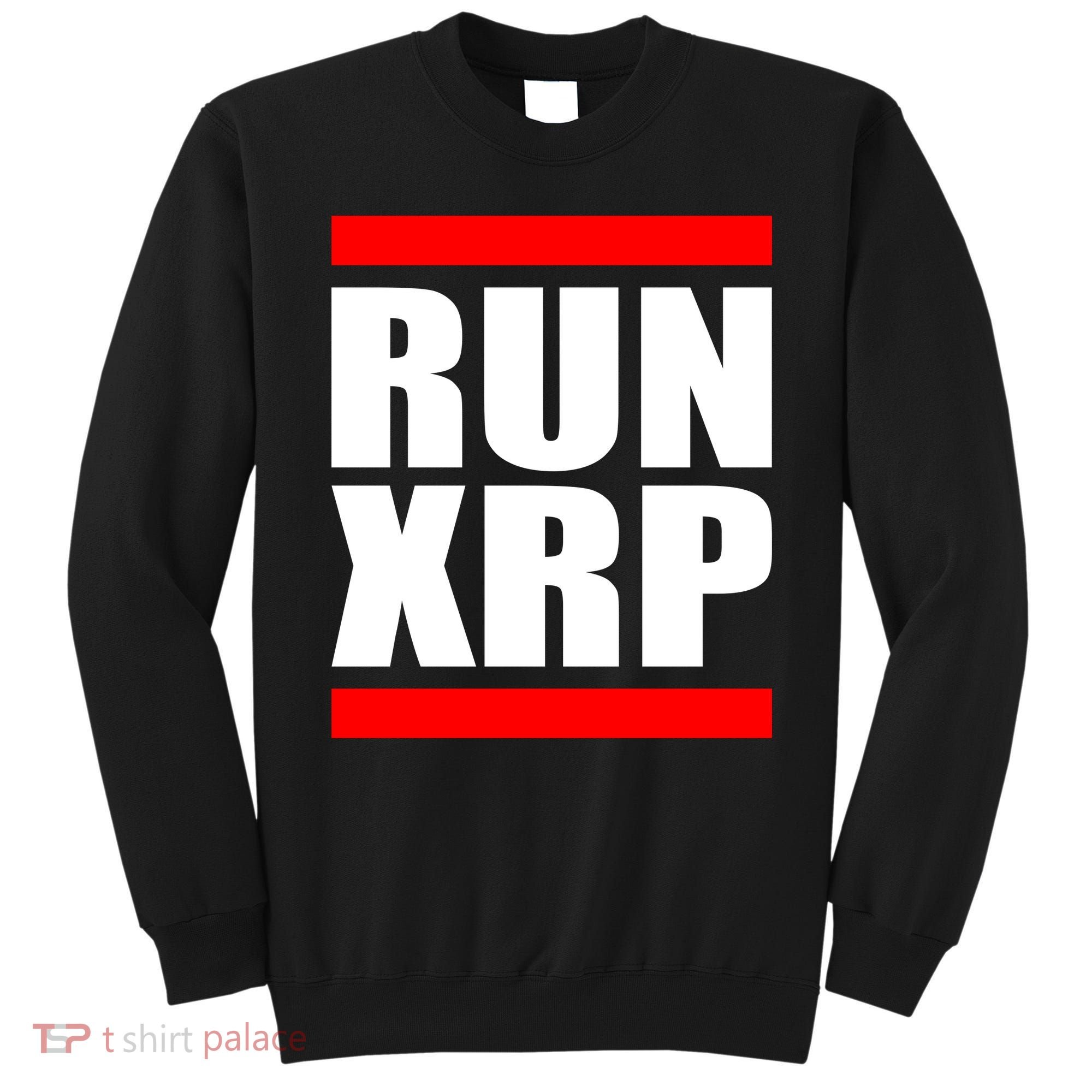 Run XRP Ripple Crypto Currency To the Moon Sweatshirt