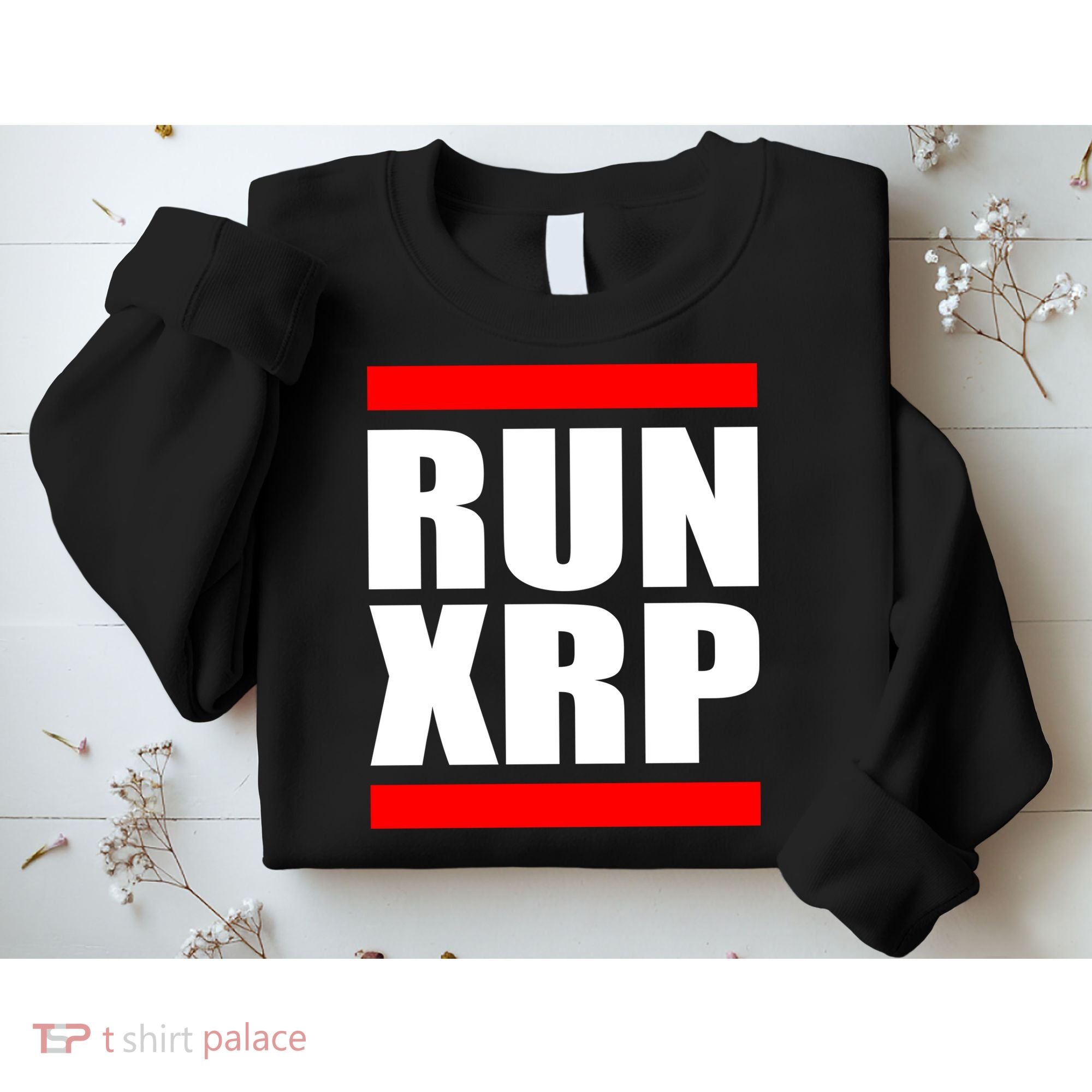 Run XRP Ripple Crypto Currency To the Moon Sweatshirt
