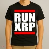 Run XRP Ripple Crypto Currency To the Moon T-Shirt thumb 3