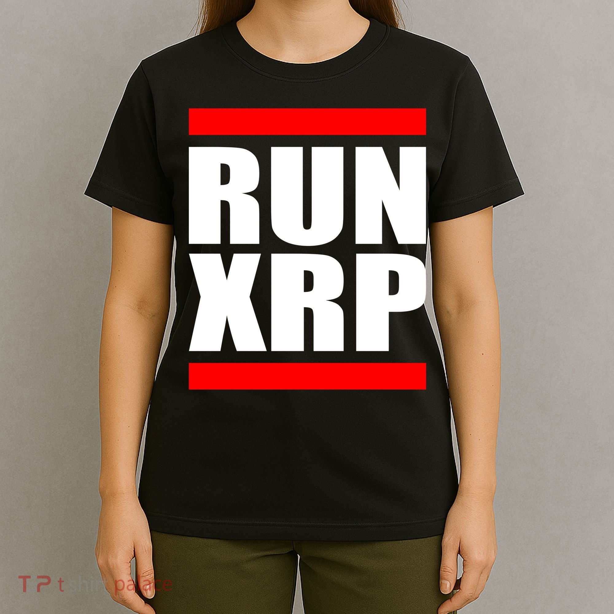 Run XRP Ripple Crypto Currency To the Moon T-Shirt