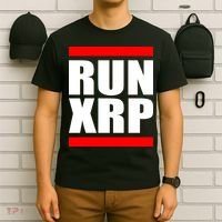 Run XRP Ripple Crypto Currency To the Moon T-Shirt thumb 6