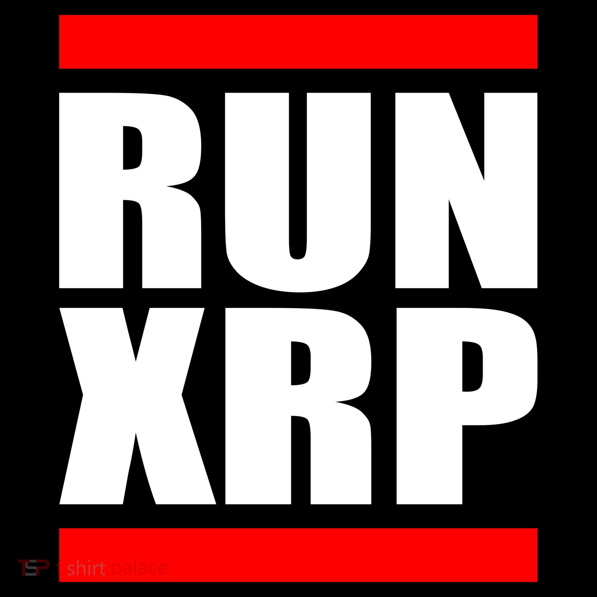 Run XRP Ripple Crypto Currency To the Moon T-Shirt