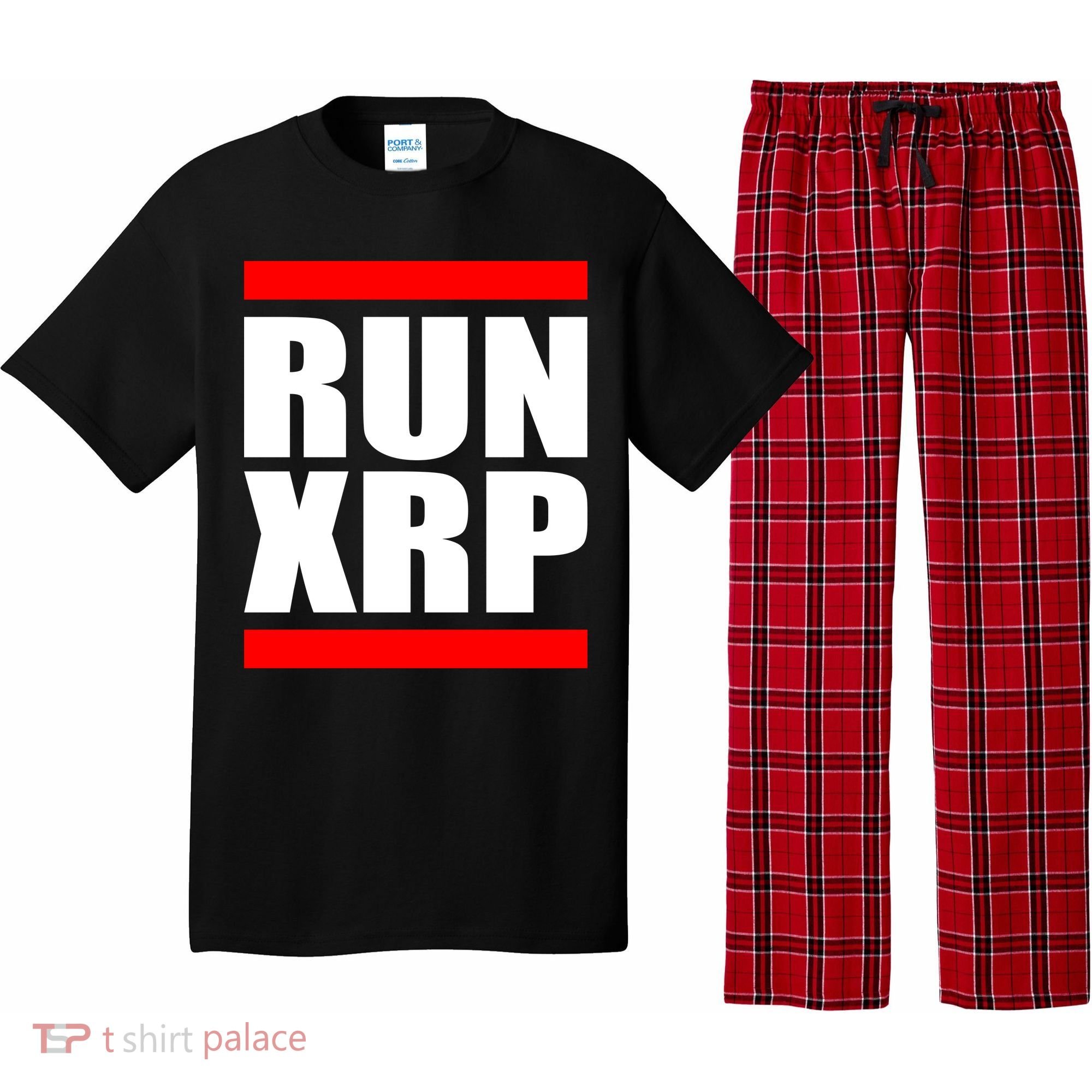 Run XRP Ripple Crypto Currency To the Moon Pajama Set