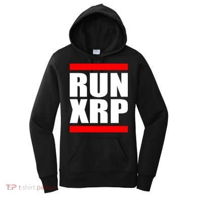 Run XRP Ripple Crypto Currency To the Moon Women's Hoodie