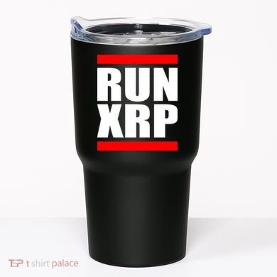 Run XRP Ripple Crypto Currency To the Moon Tumbler