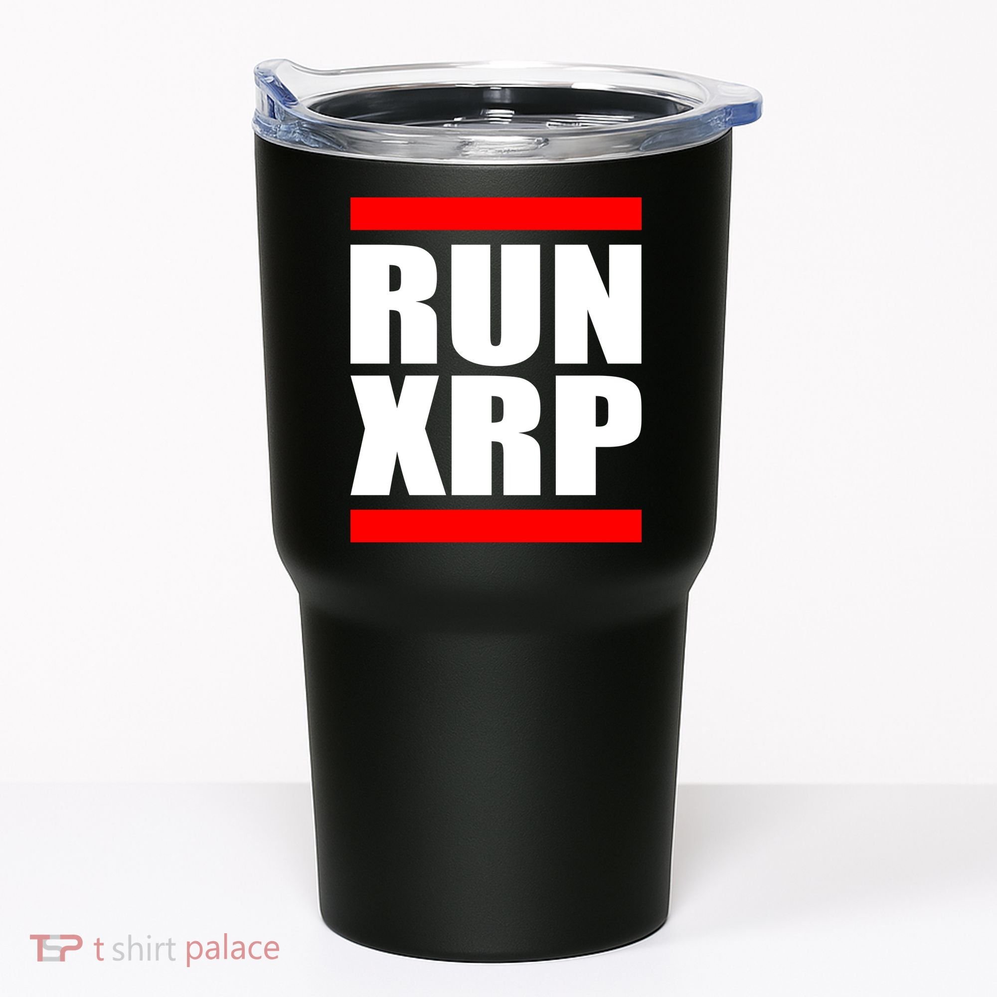 Run XRP Ripple Crypto Currency To the Moon Tumbler