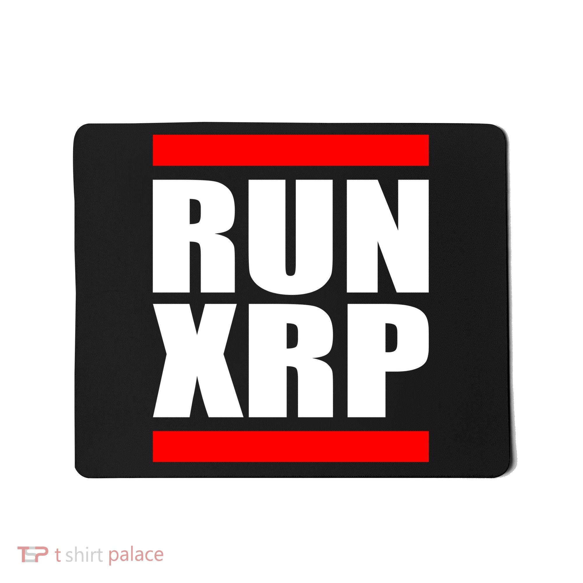 Run XRP Ripple Crypto Currency To the Moon Mousepad