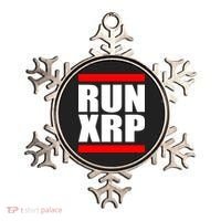 Run XRP Ripple Crypto Currency To the Moon Ornament thumb 0
