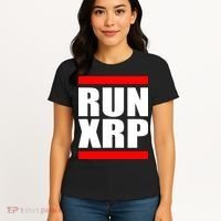 Run XRP Ripple Crypto Currency To the Moon Women's T-Shirt thumb 4