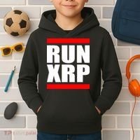 Run XRP Ripple Crypto Currency To the Moon Kids Hoodie thumb 2