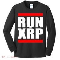 Run XRP Ripple Crypto Currency To the Moon Kids Long Sleeve Shirt thumb 0