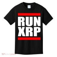 Run XRP Ripple Crypto Currency To the Moon Kids T-Shirt thumb 0