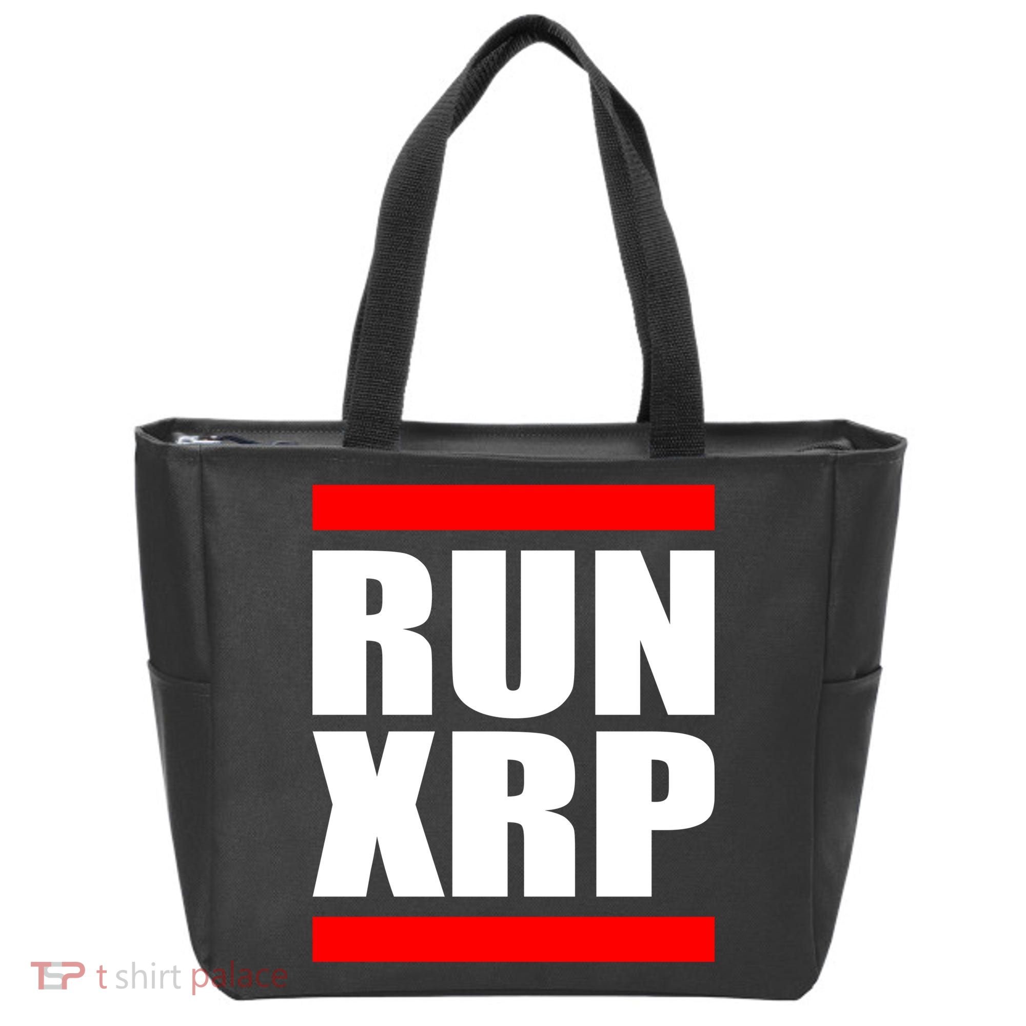 Run XRP Ripple Crypto Currency To the Moon Tote Bag