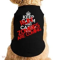 Run! Zombies Are Coming Doggie Tank thumb 0