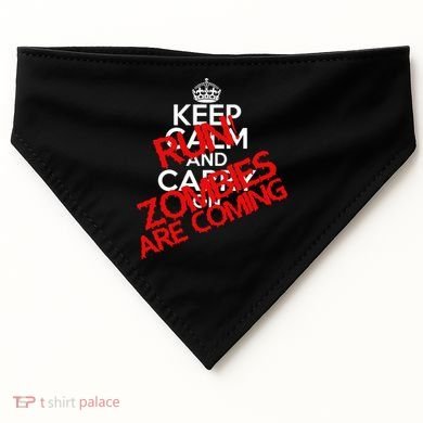 Run! Zombies Are Coming USA-Made Doggie Bandana