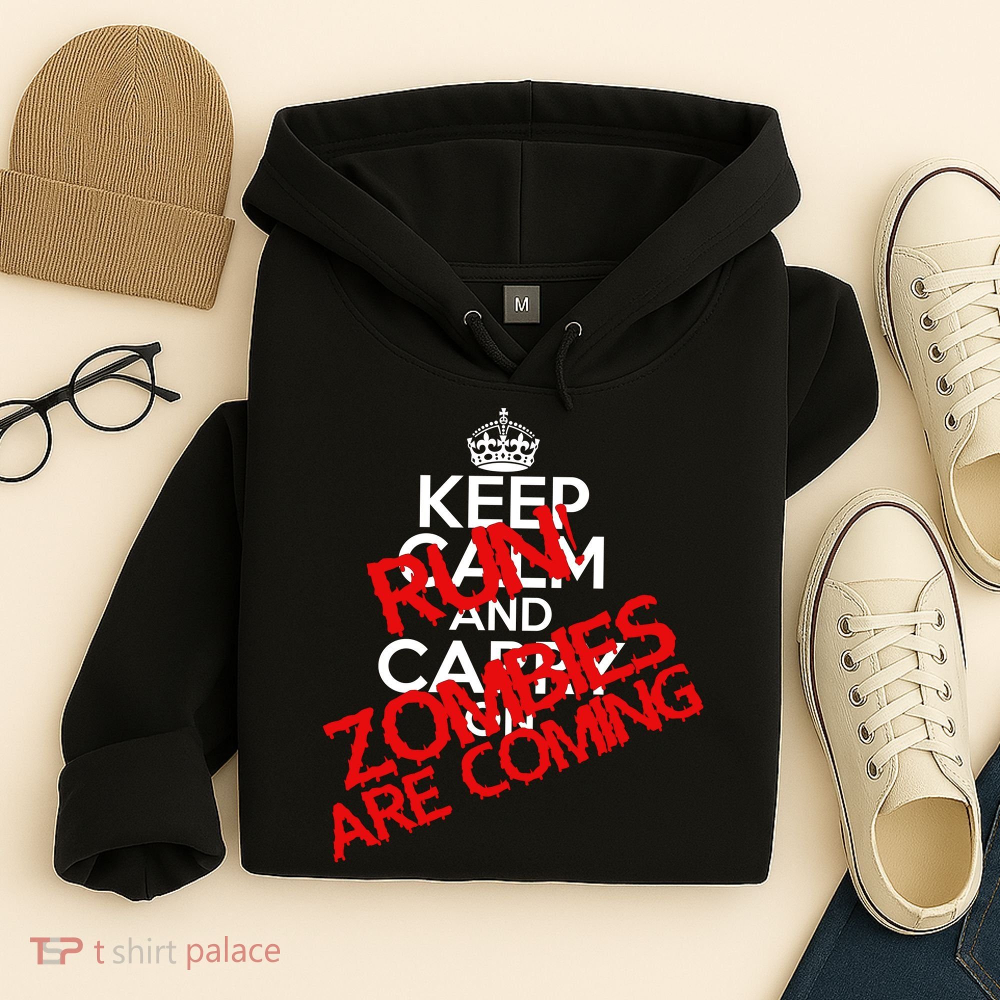 Run! Zombies Are Coming Hoodie