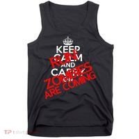 Run! Zombies Are Coming Tank Top thumb 0