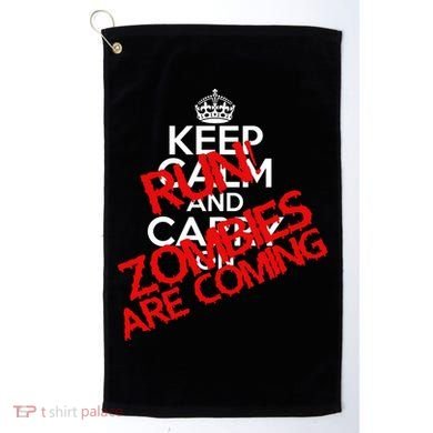 Run! Zombies Are Coming Golf Towel