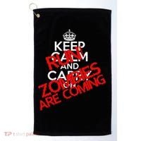 Run! Zombies Are Coming Golf Towel thumb 0