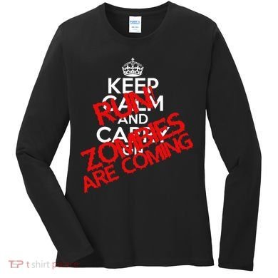 Run! Zombies Are Coming Women's Long Sleeve Shirt