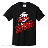 Run! Zombies Are Coming Kids T-Shirt thumb 0