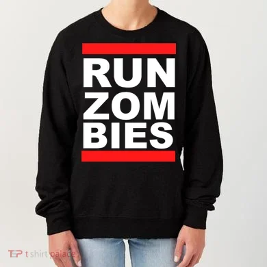 Run Zombies Retro Women's Sweatshirt