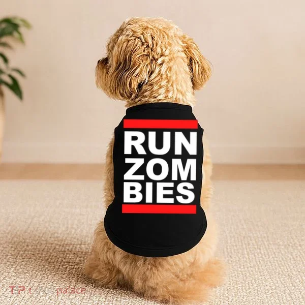 Run Zombies Retro Doggie Tank