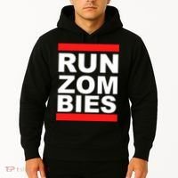 Run Zombies Retro Hoodie thumb 2