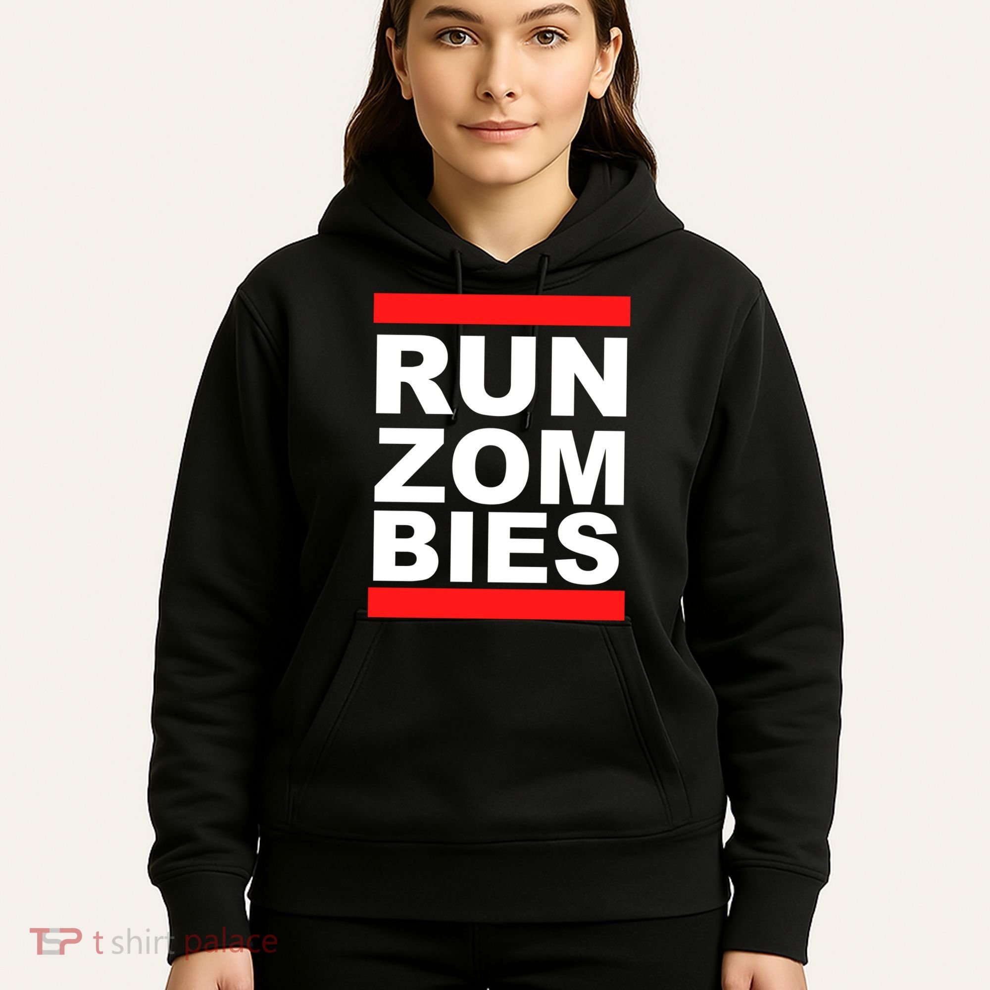 Run Zombies Retro Hoodie