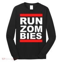 Run Zombies Retro Long Sleeve Shirt thumb 0