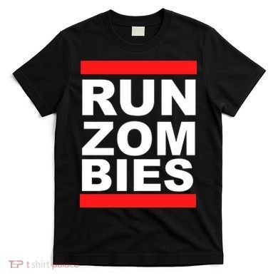 Run Zombies Retro T-Shirt