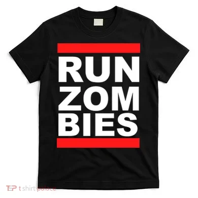 Run Zombies Retro T-Shirt