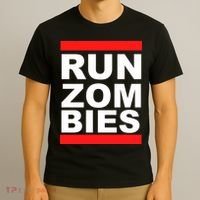 Run Zombies Retro T-Shirt thumb 3