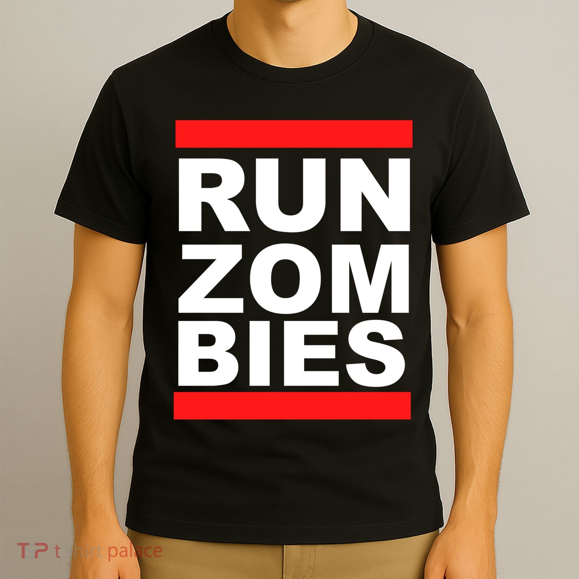 Run Zombies Retro T-Shirt