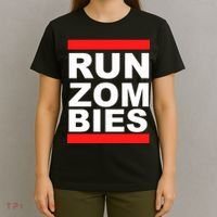 Run Zombies Retro T-Shirt thumb 4