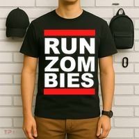 Run Zombies Retro T-Shirt thumb 6
