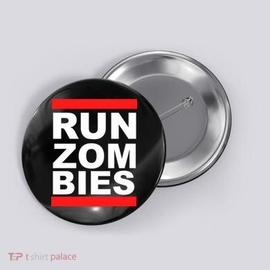 Run Zombies Retro Button