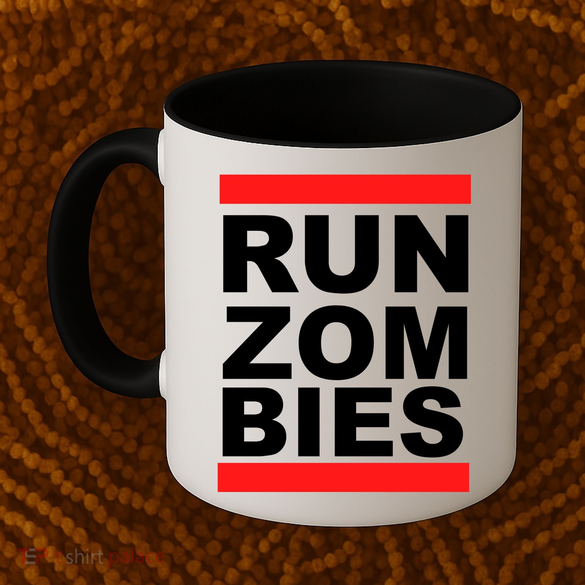 Run Zombies Retro Coffee Mug