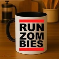 Run Zombies Retro Coffee Mug thumb 4