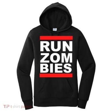 Run Zombies Retro Women's Hoodie