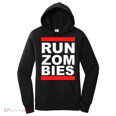 Run Zombies Retro Women's Hoodie