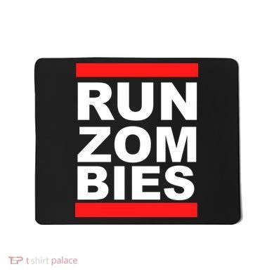 Run Zombies Retro Mousepad