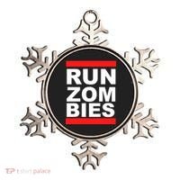 Run Zombies Retro Ornament thumb 0