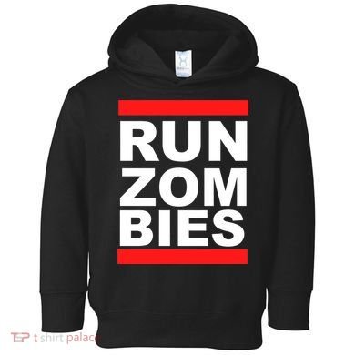 Run Zombies Retro Toddler Hoodie