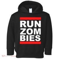 Run Zombies Retro Toddler Hoodie thumb 0