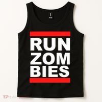 Run Zombies Retro Tank Top thumb 2