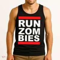 Run Zombies Retro Tank Top thumb 3