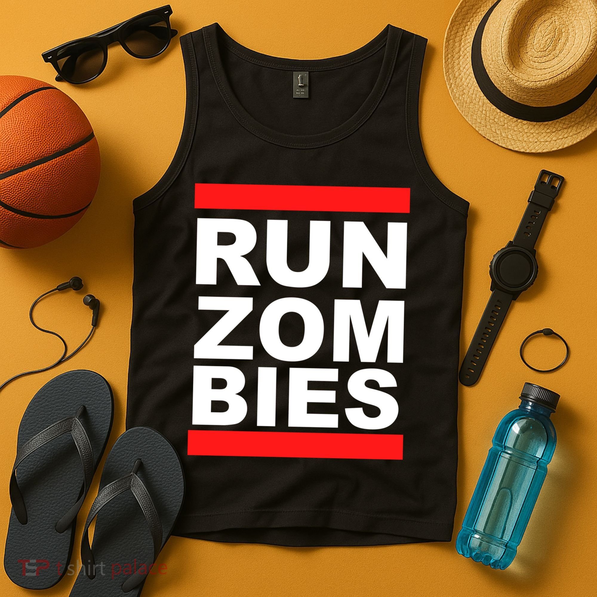 Run Zombies Retro Tank Top